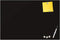 Glass Dry Erase Board, Black Surface, Frameless Magnetic, 16" x 16", for Office, Home, School with Marker