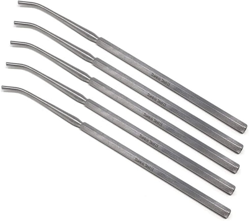 Premium Quality Seeker Mall Probe - Bent Ends Blunt Tips for Students Lab Technicians, Hexagonal Handles No-Slip Grip