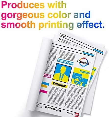 Uniwork Remanufactured 202XL Ink Cartridges Replacement for Epson 202 Ink Cartridges (4 Pack: 1 Black, 1 Cyan, 1