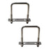 M8x40x65mm Square U Bolt, 304 Stainless Steel Tie Down U Bolt (Pack of 2)