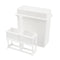 uxcell Plastic Covered 24 Slots Staining Jar Rack - White for Microscope Slides
