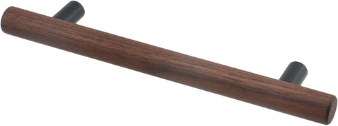 4-Pack 128mm/5.04" 7.16" Antrader Walnut Wood Drawer Pulls, Hole Centers, Total Length, Kitchen/Wardrobe/Cabinet Door