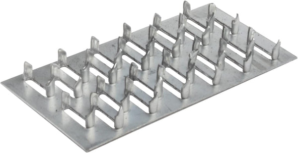 20 PCS 4" x 2" Pronged Truss Plate, Galvanized Steel Repair Tie Plates for Roofing Trusses