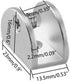 Lician 0.2 0.3 Inch 8Pcs Glass Shelf Clamp Holder Bracket for Kitchen, Bookshelf & Cupboard, Table, No Drill on Glass