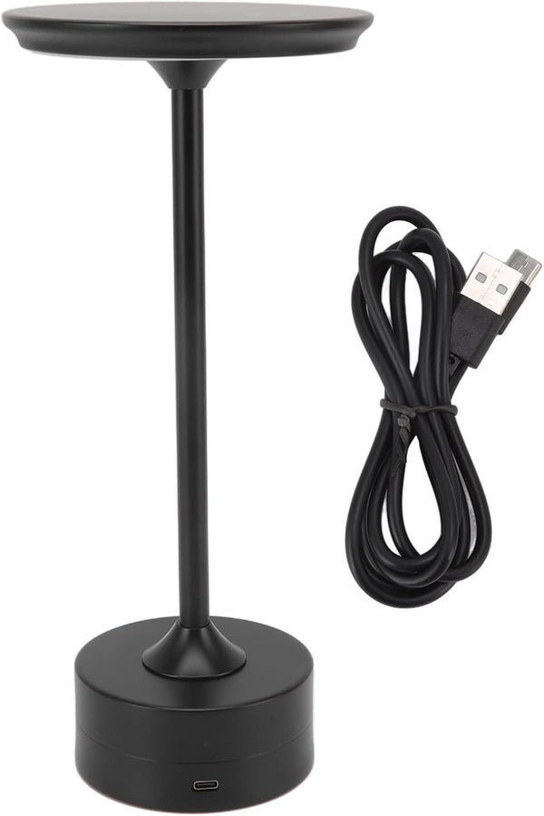 Cordless Table Lamp, Rechargeable Lamp 2000mAh 3 Levels Brightness Portable USB C