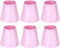 6Pcs Chandelier Lampshade, Household Modern E14 Clip On Fabric Lampshade Small Lamp