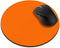 Non-Slip Round Mousepad, FINCIBO Solid Orange Mouse Pad for Home, Office, and Gaming Desk