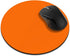Non-Slip Round Mousepad, FINCIBO Solid Orange Mouse Pad for Home, Office, and Gaming Desk