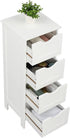 Hikarinowa 4 Single Door Bathroom Cabinet,Freestanding Bathroom Floor Cabinet ,Wooden Floor Cabinet, Side Organizer
