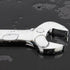 Ratcheting Wrench Open Flex-Head, Double Opening Ratchet Combination Hand Tool, Flare Nut Wrench Silver 17mm