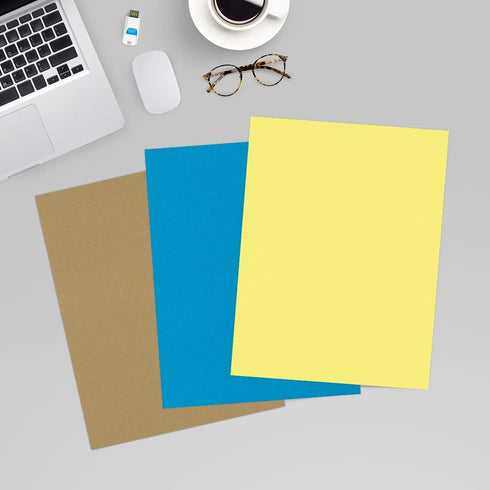 LUXPaper 8.5" x 11" Paper | Letter Size | Pastel Canary Yellow | 60lb. Text | 500 Qty