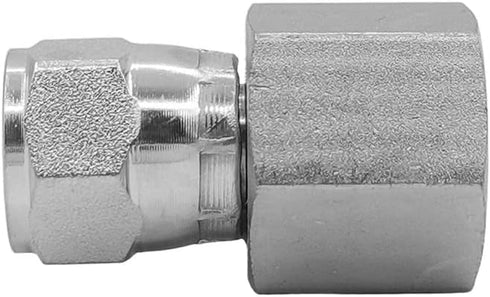 (2-PACK) 6506-08-08 Hydraulic Hose Adapter Fitting 1/2" Female NPTF x 1/2" Female JIC 37° Swivel