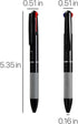 Cambond 3-in-1 Multicolor Pen 1.0mm - 3-Color Retractable Ballpoint Pens Nurse Pens for Office School Supplies Students Gift, 5 Pack(Black) by Cambond