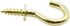 Biaungdo 100 Pcs 1/2" Ceiling Cups Hooks, Gold Screw Hooks with Self-Tapping Screws