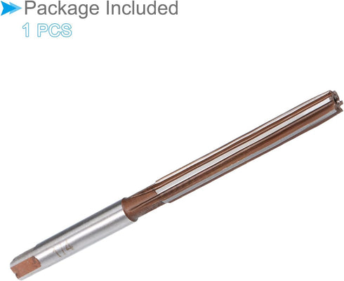 Hand Reamer 1/4" Cutting Dia. - 6 Flutes High Speed Steel Milling Cutter Tool for Aluminum, Plastic, Wood, Copper