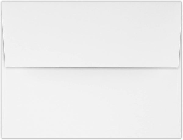 LUXPaper A4 Invitation Envelopes, 4 1/4" x 6 1/4", Bright White, 24lb Text, 250 Qty