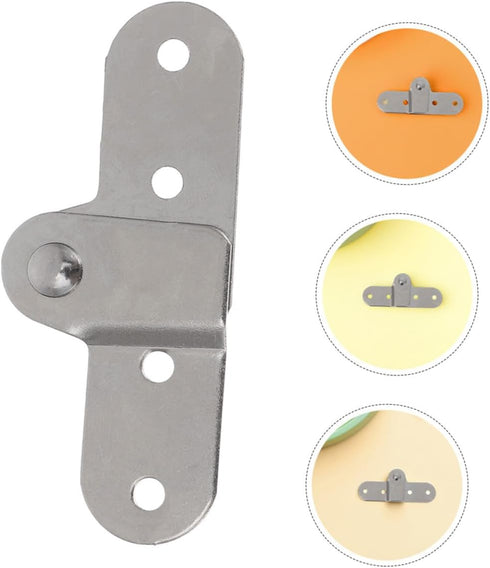 6pcs Set Artibetter Folding Table Hinges and Folding Shelf Support Brackets Hidden Furniture Hardware Accessories