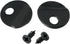 Picture Turn Button ZZLZX 100PCS Black Round Picture Frame Turn Button Picture Frame Accessories with 100PCS Screws for Hanging Pictures, Picture Backing Clip