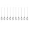 10pcs 22Gauge Stainless Steel Dispensing Needles, 1 1/2" Luer Lock for Thick Liquids and Lab Use