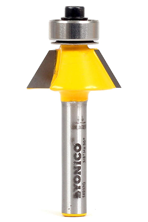YONICO Router Bits Pattern Bit Bevel Trim 30 Degree 1/4-Inch Shank 14932q
