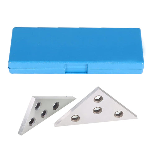 30/60/90 Degree Solid Angle Plate Set - 2 Pcs Angle Blocks for Precision Machinist Measurement Tool and Calibration