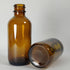 24Pack 2oz (60ml) Amber Glass Dropper Bottles, Essential Oil Bottles with Glass Eye Droppers