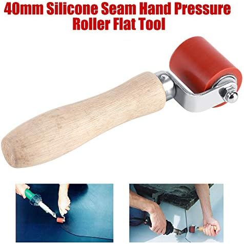 Yosoo Hand Roller 40mm Silicone High Temperature Resistant Seam Hand Pressure Roller for Roofing PVC Welding Tool