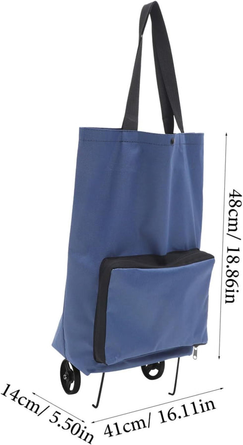 Collapsible Hand Truck with Large Grocery Bag - Portable Dolly for Easy Moving