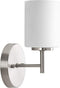 Progress Lighting Replay Collection 1-Light Etched White Glass Modern Bath Vanity Light