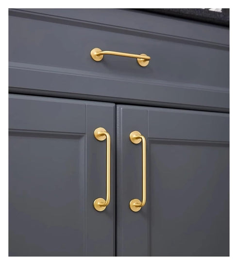Generic 2.52"-15.74" Cabinet(C-3250-96) Minimalism Gold Long Furniture Handles Wardrobe Kitchen Cupboard Cloakroom
