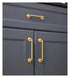 Generic 2.52"-15.74" Cabinet(C-3255-160-dizuo) Minimalism Gold Long Furniture Handles Wardrobe Kitchen Cupboard