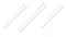 MG1004-50 50pcs 3.5ml Clear Plastic Test Tubes Without Caps, Round Bottom, 12mm X 60mm