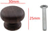 TAODAN 4PCS 1.18x0.98inch Natural Wood Cabinet Knob Simple Walnut Knob Nut Brown Wooden Furniture Knob Drawer Knob