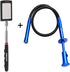 Telescoping inspection mirror with LED lights,Flexible Claw Grabber Tool Magnetic 4 Claw Picker. Combination tool set. Easy to extendable observe and grab the items in the gap picker upper grabber by Ailenyun