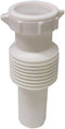 LASCO 03-4319 White Plastic Tubular 1-1/2-Inch Flexible Slip Joint Extension