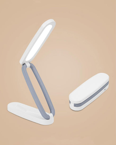 Foldable Desk Lamp, 2000mAh Rechargeable Portable LED Light with 3 Adjustable Brightness,
