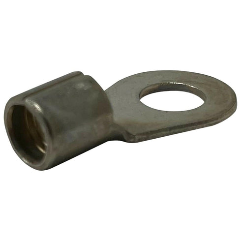 (100) Non-Insulated 6 AWG Gauge Ring Connector, 5/16" Stud Electrical Wire Terminal, USA