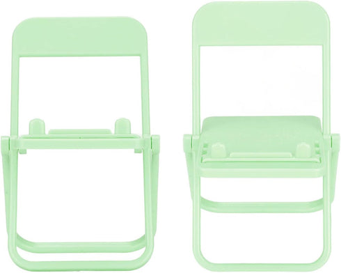 belupai Small Chair Mobile Phone Holder, Multi Angle Phone Bracket Mini Chair Shape Cell Phone Stand Plastic Foldable
