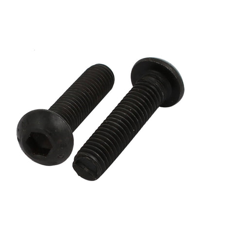 uxcell 4pcs M6x25mm 10.9 Grade Left Hand Thread Bolt Lock Screw for Drill Chuck