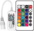 Smart LED WiFi Controller, Updated Wireless 24 Keys RF Remote Control for GRB BGR RGB LED Strip Lights, Compatible with Alexa Google Assistant IFTTT with Free Magic Home App (2 Pack) by Aubric