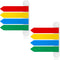 BBTO 2 Pcs Exam Room Flags Pack 7 Inches Long Door Flags