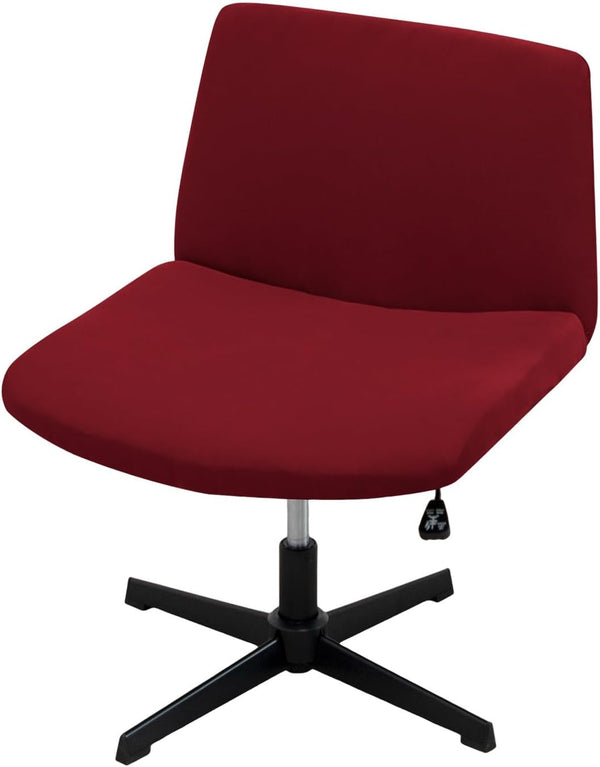 Generic Stretch Cross Legged Office Chair CoversWide Office Chair Cover Modern Swivel Vanity