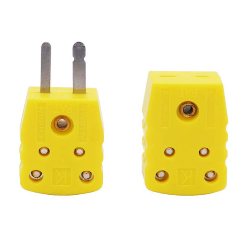 Twidec 2 Pair K Type Male Female Thermocouple Plug Adapter Cable Wire Connector