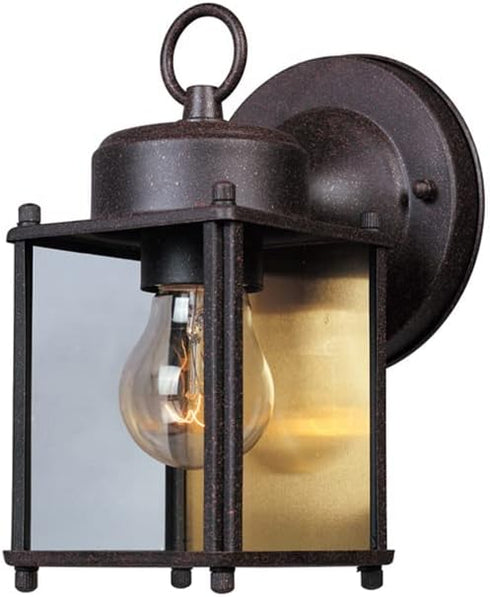 Designers Fountain 1161-RP Porch Outdoor Wall Lantern Sconce, Rust Patina, 8in H