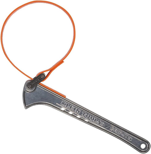 Klein Tools S12HB Strap Wrench, Adjustable Grip-It, 12-Inch Handle