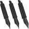 Set of 3 Hongdian Fountain Pen Black Nibs - Fine, Extra Fine and Bent Nib for Black Forest 1850, 1851, 1861, M2, M1,