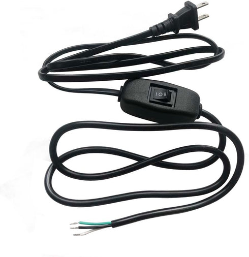 Power Tool for 60KTYZ 50KTYZ Motor AC Power Cord, 2-Pin Plug with Waterproof 3-Position Switch