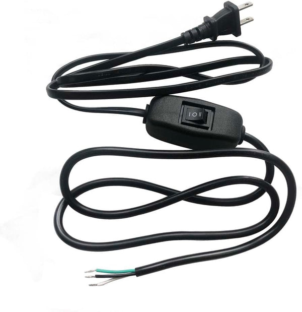 Power Tool for 60KTYZ 50KTYZ Motor AC Power Cord, 2-Pin Plug with Waterproof 3-Position Switch