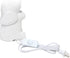 Simple Designs LT3337-WHT Fun Shaped Sitting Night Light Table Lamp, White Porcelain Elephant