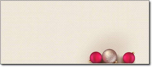 Christmas Envelopes #10 Letter Size - 80 Holiday Envelopes (Bells & Bulbs)